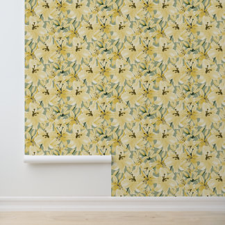 Papel Pintado Lush Lilies Amarillos