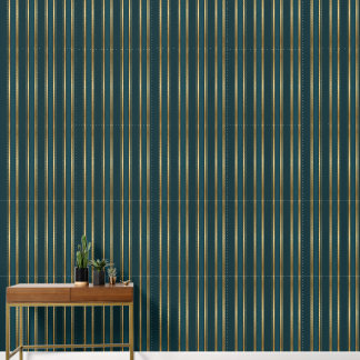 Papel Pintado Luxury Blue Green Gold Stripe Wallpaper Pattern