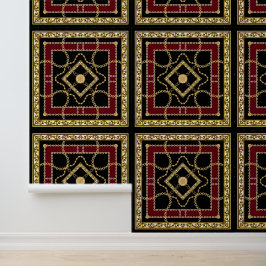 Papel Pintado Luxury Gold Chain Baroque  Elegant Vintage Design