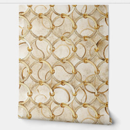 Papel Pintado Luxury Gold Chain Links | Elegant Marble Backgroun