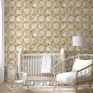 Papel Pintado Luxury Gold Chain Links   Elegant Marble Backgroun