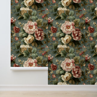Papel Pintado Luxury Vintage British Classic Floral Countryside