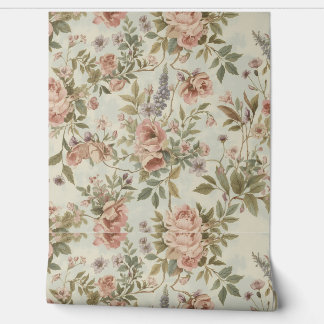 Papel Pintado Luxury Vintage British Classic Floral Countryside
