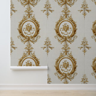 Papel Pintado Luxury Vintage Louis xvi Neoclassic French Cream