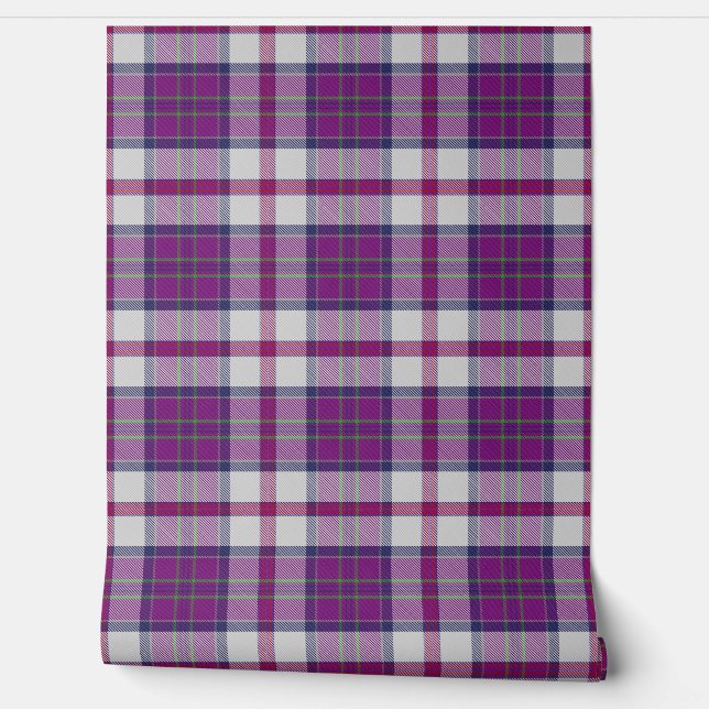 Papel Pintado MacDonald de Glencoe Dance Tartan Plaid Scottish C (Desenrollar)