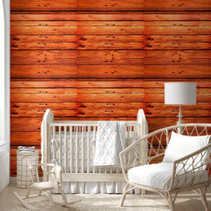 Papel pintado madera caoba roja