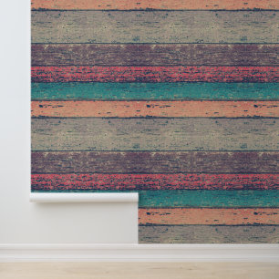 Papel Pintado Madera de época con problemas