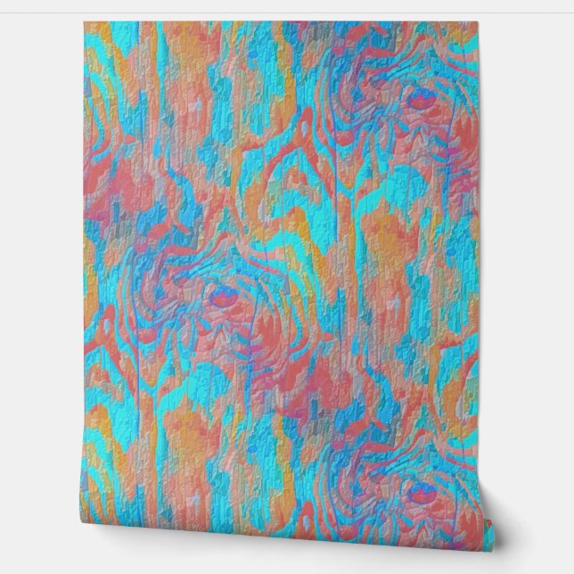 Papel Pintado Madera tropical (Desenrollar)