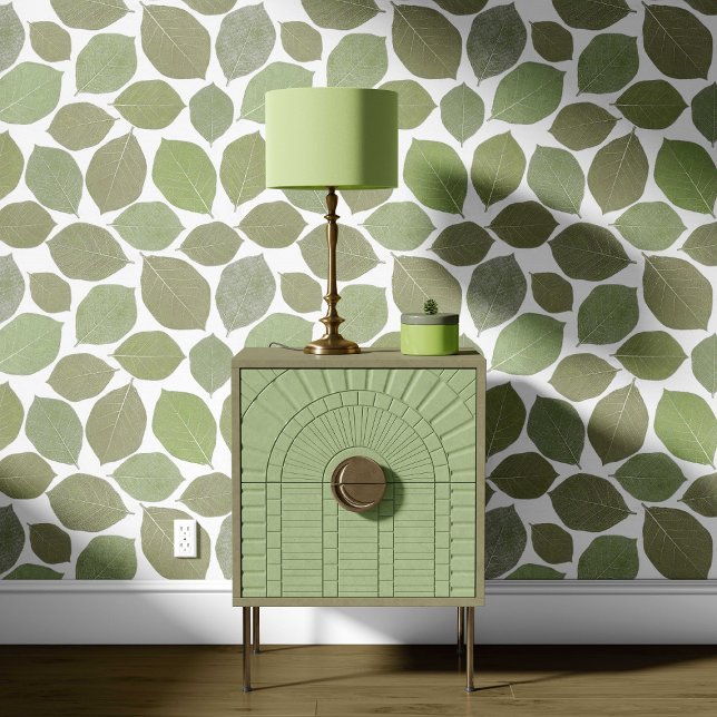 Papel Pintado Magnolia Leaf Olive Sage Green White (Subido por el creador)