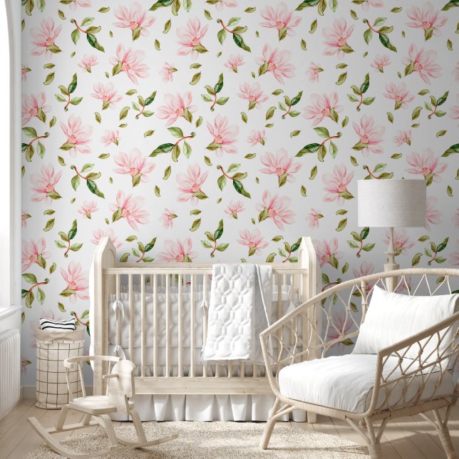Papel Pintado Magnolias Delicadas (Niños)