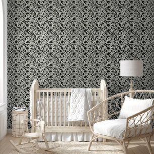 Papel Pintado Manchas modernas en blanco y negro