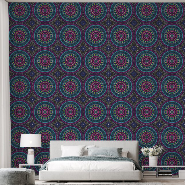 Papel Pintado mandala colorida (Dormitorio)