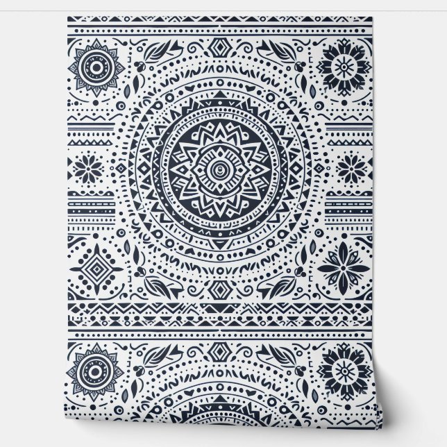 Papel Pintado Mandalá de Meditación (Desenrollar)