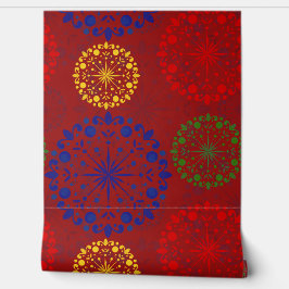 Papel Pintado Mandala nevada simple con textura