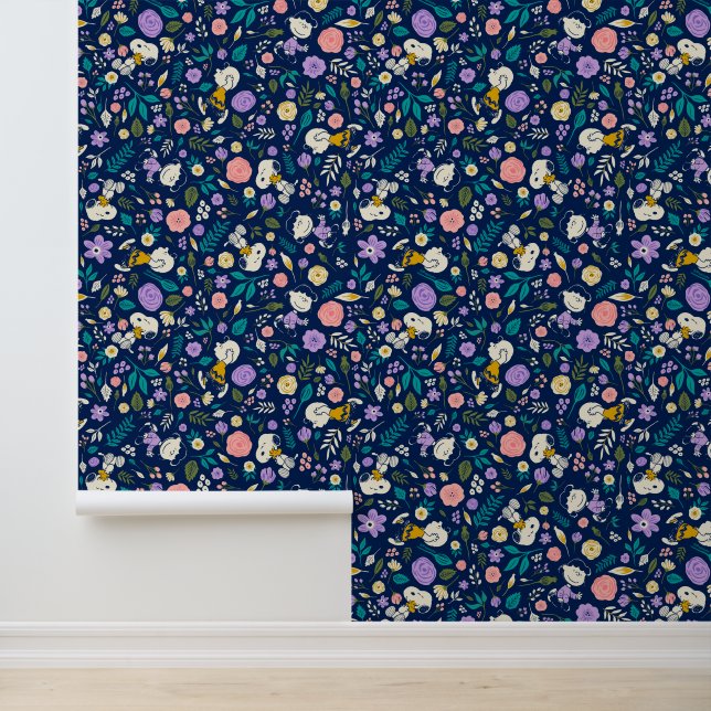 Papel Pintado Maní En Patrón De Bloom (Solicitud)