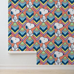 Papel Pintado Maní Patrón de sueños Snoopy Deco