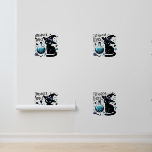 Papel Pintado Manténgase mágico meowgical bruja negra felina