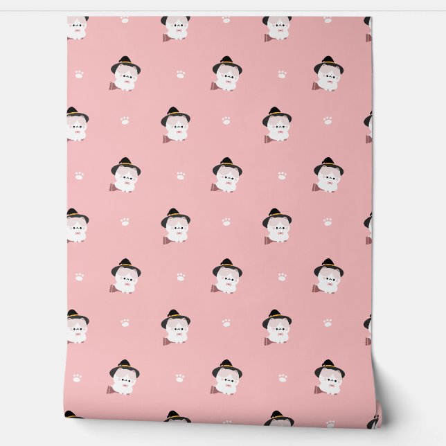 Papel Pintado Manx Cat Witch (Desenrollar)