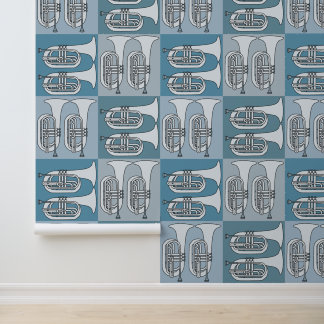 Papel Pintado Marchando Baritone Crosshatch