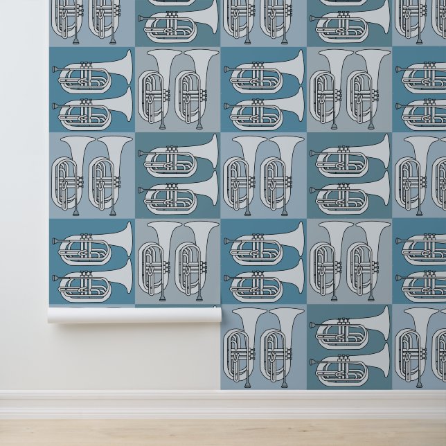 Papel Pintado Marchando Baritone Crosshatch (Solicitud)