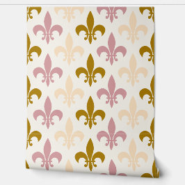 Papel Pintado Mardi Gras yellow Baby pink &purple