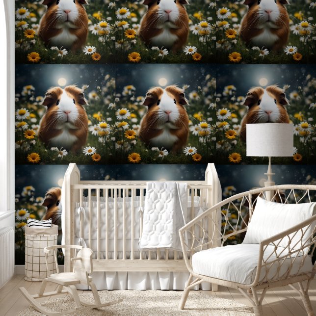 Papel Pintado Margaritas Flor De Luna Cuyes, (Niños)