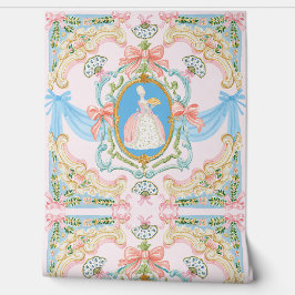 Papel Pintado Marie Antoniette Inspired Ornate Rococo Pastels