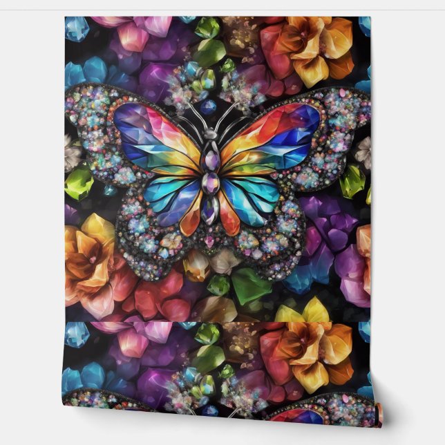 Papel Pintado Mariposa brillante (Desenrollar)