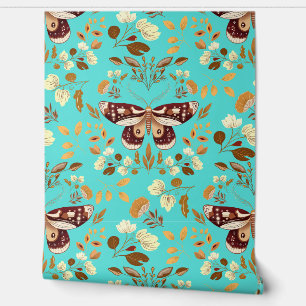 Papel Pintado Mariposa dibujada a mano sobre fondo de escritorio
