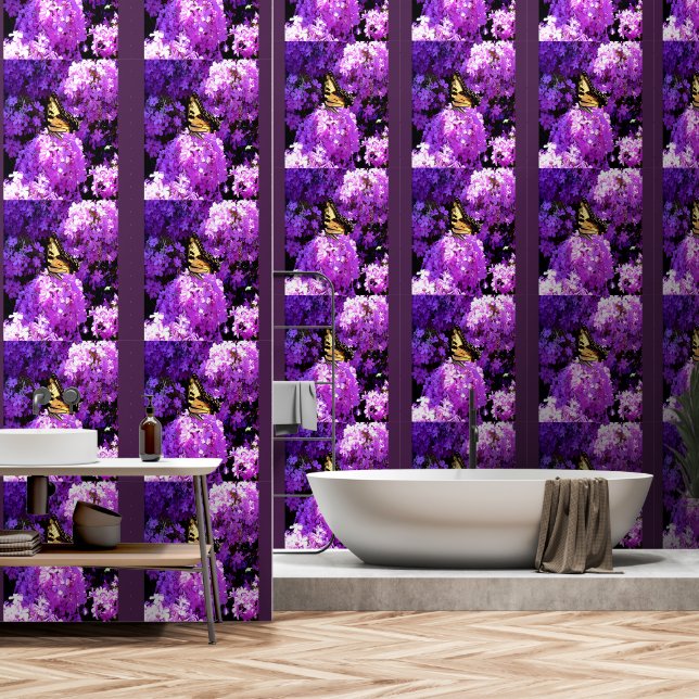 Papel Pintado Mariposa y Phlox (Baño)