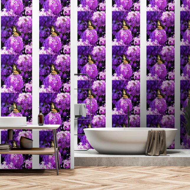 Papel Pintado Mariposa y Phlox (Baño)