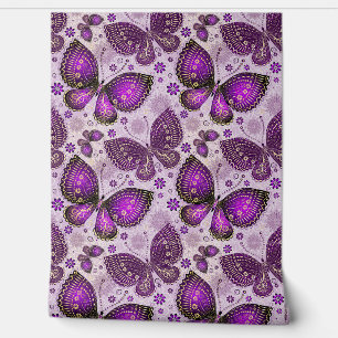 PAPEL PINTADO MARIPOSAS DE PURPLE INCORPORADAS