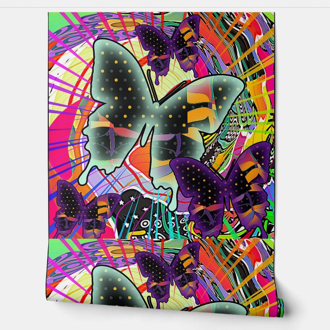 Papel Pintado Mariposas en Abundancia (Desenrollar)