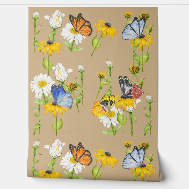 Papel Pintado Mariposas en un  (Desenrollar)