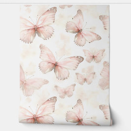 Papel Pintado Mariposas Rosa Femeninas