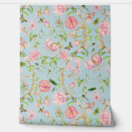 Papel Pintado Mariposas tropicales de época Jardín Chinoiserie