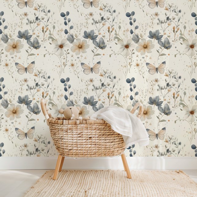Papel Pintado Mariposas y flores silvestres (Subido por el creador)