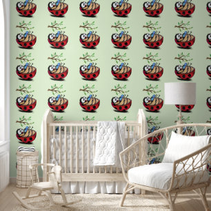 Papel Pintado Mariquita Feliz Divertida