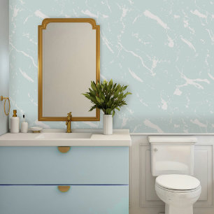 Papel Pintado Mármol azul verde Aqua suave de ensueño
