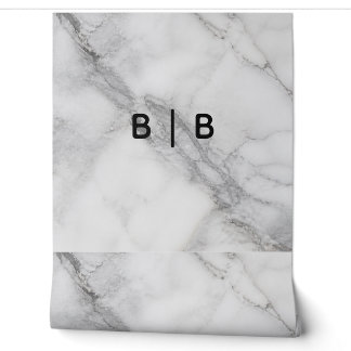 Papel Pintado Mármol Blanco