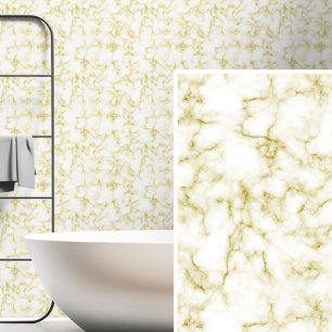 Papel Pintado Marrón beige suave taupe sobre mármol blanco