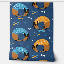 Papel Pintado Mascota de perro divertido Dachshund Wiener person