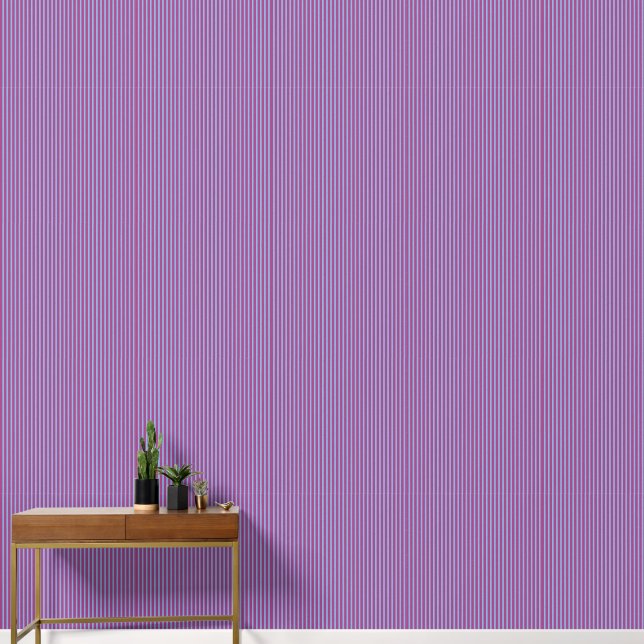 Papel Pintado Mauve/púrpura de Pinstriped con matices rosados (Pasillo)