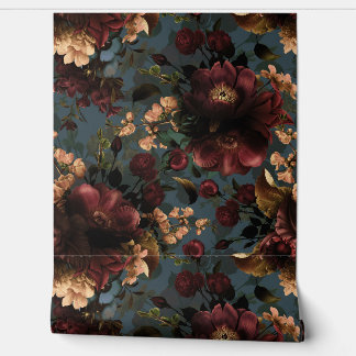 Papel Pintado Máximalismo Gótico audaz Moody Florals