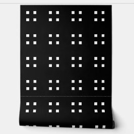 Papel Pintado Mazipoodles Cuatro Cuadrados - Blanco Negro