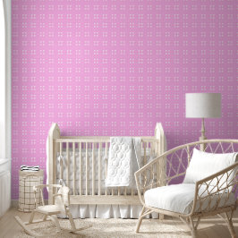 Papel Pintado Mazipoodles Four Squares - Pink White