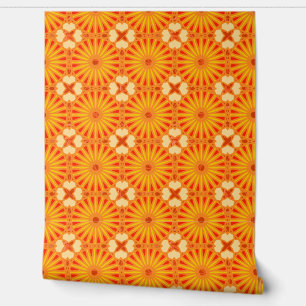 Papel Pintado Mazipoodles Kaleidoscope P Naranja amarillo rojo 2