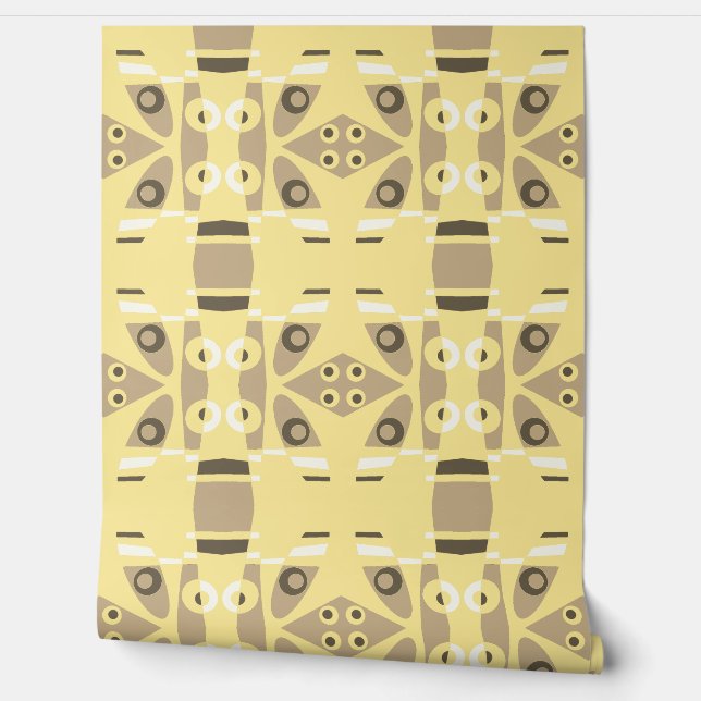 Papel Pintado Mazipoodles Resumen Salapfrog Sepia en leche de ma (Desenrollar)