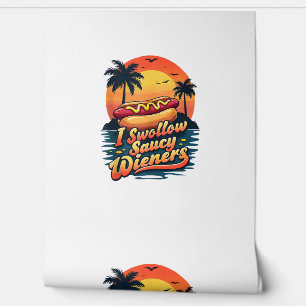 Papel Pintado Me Trague Saucy Wieners Divertido Chiste Adulto Pe