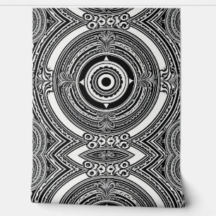 Papel Pintado Medallones Monocromáticos